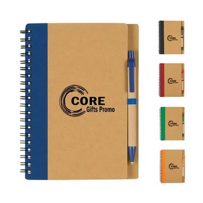 5" x 7" Spiral Notebook with Pen Set